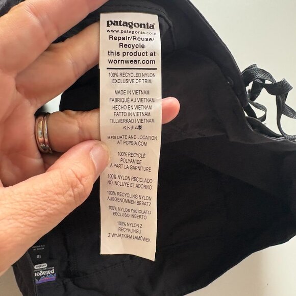 Patagonia Women's Wavefarer Boardshorts Black Grey Surf Athletic Paddleboard 10 - Picture 11 of 15